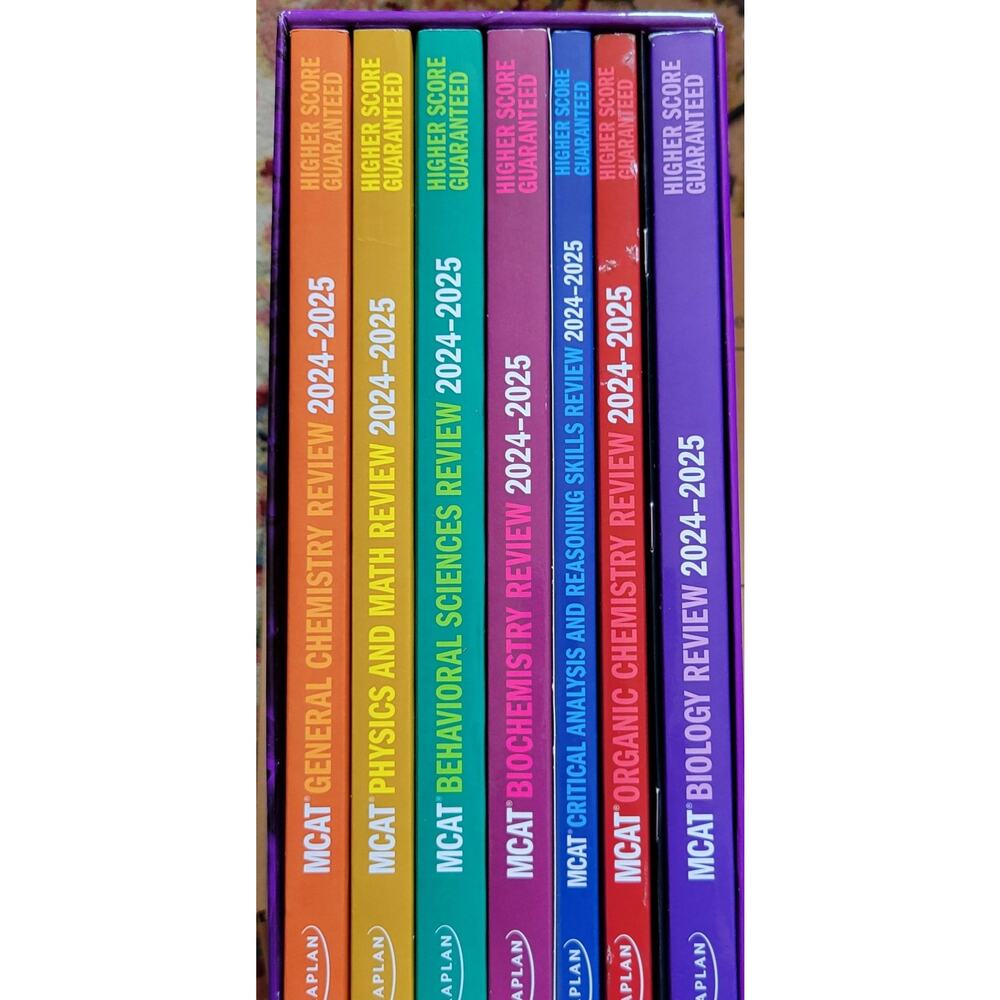 MCAT Complete 7-Book Subject Review Includes Quickfacts And Timeline Chart